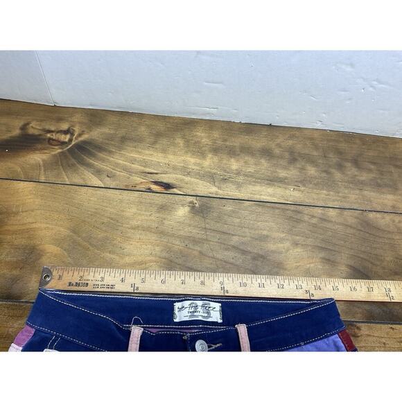 Free People Groovy Supernova Cord Wide Leg Purple Disco Jeans Size 25 - Picture 9 of 11